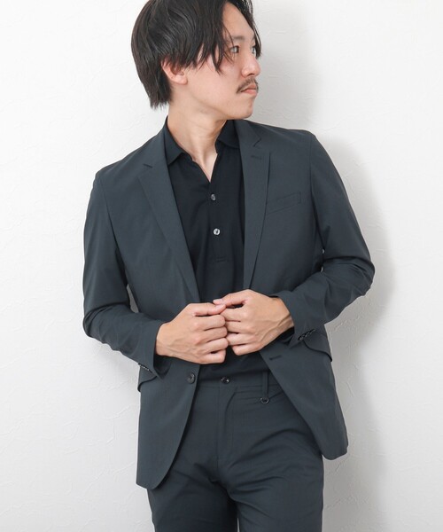 NOLLEY’S(ノーリーズ)の「《セットアップ/ビジカジ対応》MINOTECH撥水イージーケア ジャケット(テーラードジャケット・メンズ・グレー/ネイビー/ブラック・S/M/L/XL)」の6枚目の写真