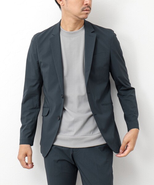 NOLLEY’S(ノーリーズ)の「《セットアップ/ビジカジ対応》MINOTECH撥水イージーケア ジャケット(テーラードジャケット・メンズ・グレー/ネイビー/ブラック・S/M/L/XL)」の14枚目の写真