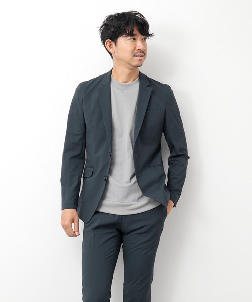 NOLLEY’S(ノーリーズ)の「《セットアップ/ビジカジ対応》MINOTECH撥水イージーケア ジャケット(テーラードジャケット・メンズ・グレー/ネイビー/ブラック・S/M/L/XL)」の15枚目の写真