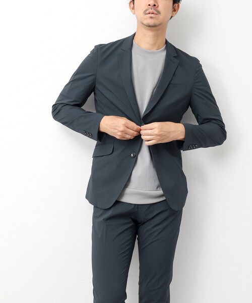 NOLLEY’S(ノーリーズ)の「《セットアップ/ビジカジ対応》MINOTECH撥水イージーケア ジャケット(テーラードジャケット・メンズ・グレー/ネイビー/ブラック・S/M/L/XL)」の16枚目の写真