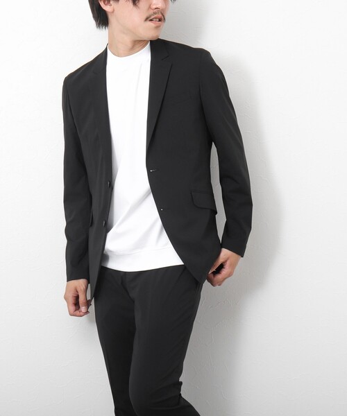 NOLLEY’S(ノーリーズ)の「《セットアップ/ビジカジ対応》MINOTECH撥水イージーケア ジャケット(テーラードジャケット・メンズ・グレー/ネイビー/ブラック・S/M/L/XL)」の21枚目の写真