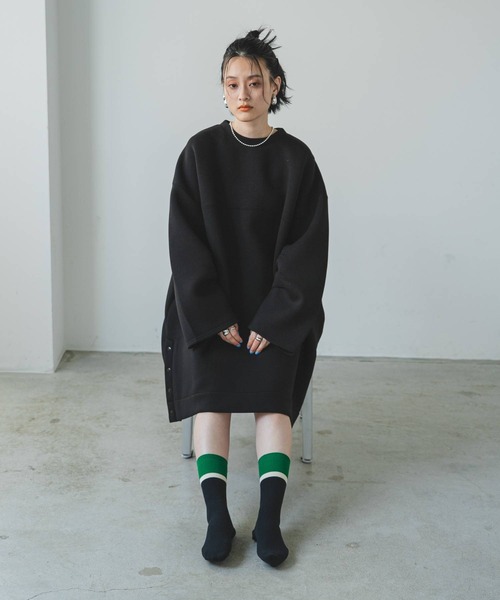 bohmal（ボマール）の「ネームタグリブ配色ソックス（ソックス/靴下・レディース・ブラック/ブルー/アイボリー・MEDIUM）」の5枚目の写真