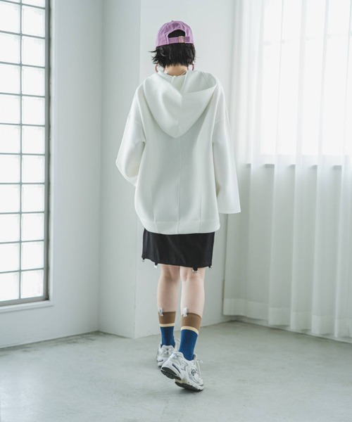 bohmal（ボマール）の「ネームタグリブ配色ソックス（ソックス/靴下・レディース・ブラック/ブルー/アイボリー・MEDIUM）」の12枚目の写真