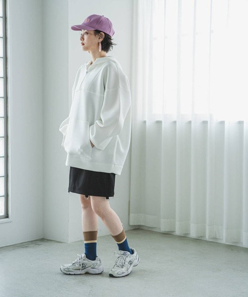 bohmal（ボマール）の「ネームタグリブ配色ソックス（ソックス/靴下・レディース・ブラック/ブルー/アイボリー・MEDIUM）」の11枚目の写真