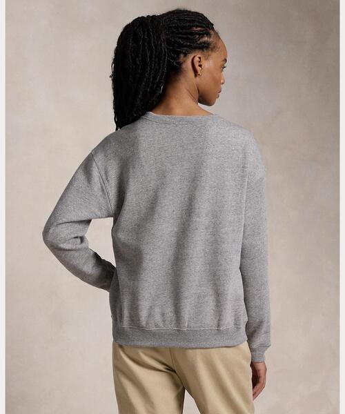 POLO RALPH LAUREN(ポロ ラルフ ローレン)の「フリース クルーネック スウェットシャツ(スウェット・レディース・グレー系・L/M/S)」の7枚目の写真