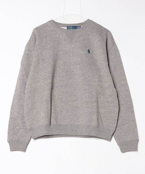 POLO RALPH LAUREN(ポロ ラルフ ローレン)の「フリース クルーネック スウェットシャツ(スウェット・レディース・グレー系・L/M/S)」の3枚目の写真