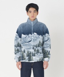 Levi's（リーバイス）の「Levi's/リーバイス ジャガード シェルパジャケット ブルー ALPINE PEAKS（その他アウター・メンズ）」
