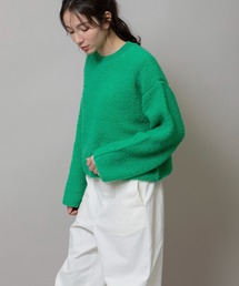 Munich | リングヤーンループステッチニットワイドプルオーバー(ニット/セーター)