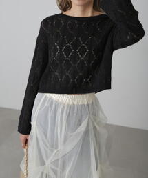 FREE'S MART | ◆ダイヤ柄透かし編みニット(ニット/セーター)