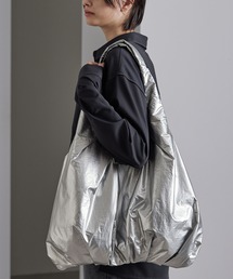 撥水ナイロンギャザービッグトートバッグ