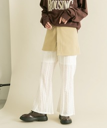 KBF | レースフレアパンツ(その他パンツ)
