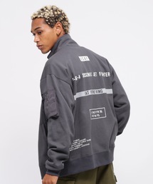 AVIREX | STENCIL STAND ZIP SWEAT "HAT IN THE RING" / ステンシル スタンドジップ "ハット イン ザ リング" / AVIREX / アヴィレックス(スウェット)