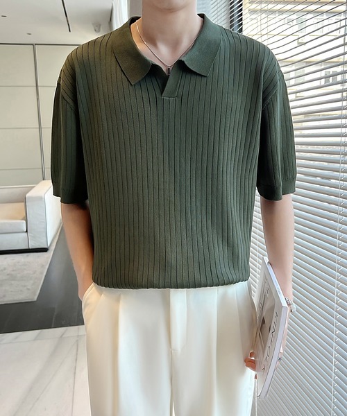 Thom Browneグレー ケーブルコットンニットポロシャツ サイズ1 Thom Browne New York Men's Gray Sweater Size 4 Small Made in