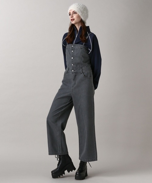 FOREVER 21（フォーエバー トゥエンティーワン）の「【2024FW】デニムサロペット（サロペット/オーバーオール・レディース・ブラック/ブルー・SMALL/MEDIUM）」の8枚目の写真