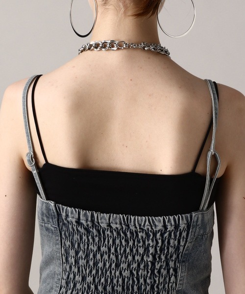 FOREVER 21（フォーエバー トゥエンティーワン）の「【2024FW】デニムサロペット（サロペット/オーバーオール・レディース・ブラック/ブルー・SMALL/MEDIUM）」の13枚目の写真