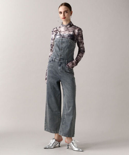 FOREVER 21（フォーエバー トゥエンティーワン）の「【2024FW】デニムサロペット（サロペット/オーバーオール・レディース・ブラック/ブルー・SMALL/MEDIUM）」の20枚目の写真