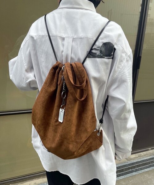 UNISEX】ヴィーガンレザーナップサック（バックパック/リュック
