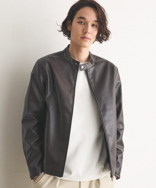 THE SHOP TK （ザ ショップ ティーケー ）の「ヴィンテージライクシングルライダース（ライダースジャケット・メンズ・ブラック/ブラウン系その他・02/03/04）」の6枚目の写真