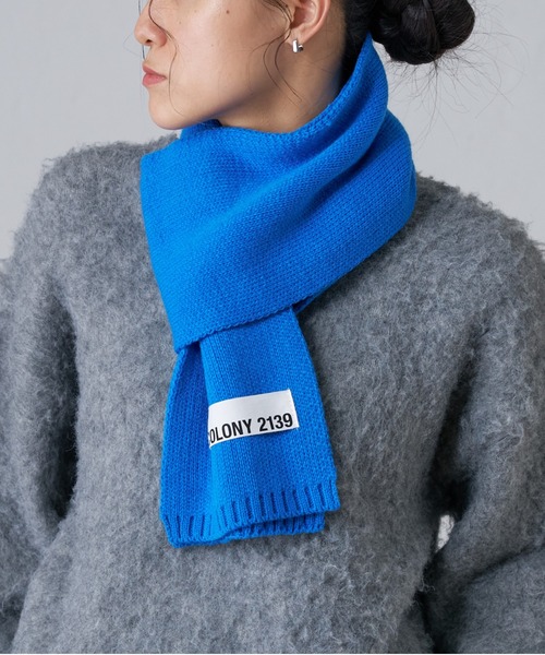 COLONY 2139(コロニートゥーワンスリーナイン)の「ニットマフラー(マフラー・レディース・グレー/ブラック/レッド/ブルー・FREE)」の4枚目の写真