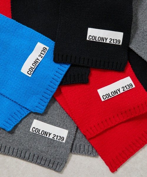 COLONY 2139(コロニートゥーワンスリーナイン)の「ニットマフラー(マフラー・レディース・グレー/ブラック/レッド/ブルー・FREE)」の5枚目の写真
