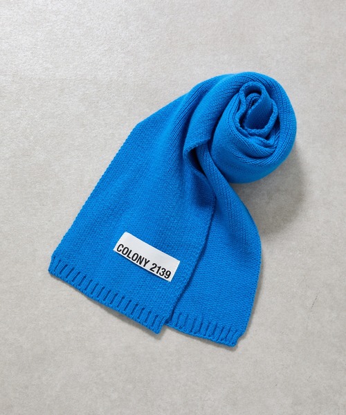 COLONY 2139(コロニートゥーワンスリーナイン)の「ニットマフラー(マフラー・レディース・グレー/ブラック/レッド/ブルー・FREE)」の8枚目の写真