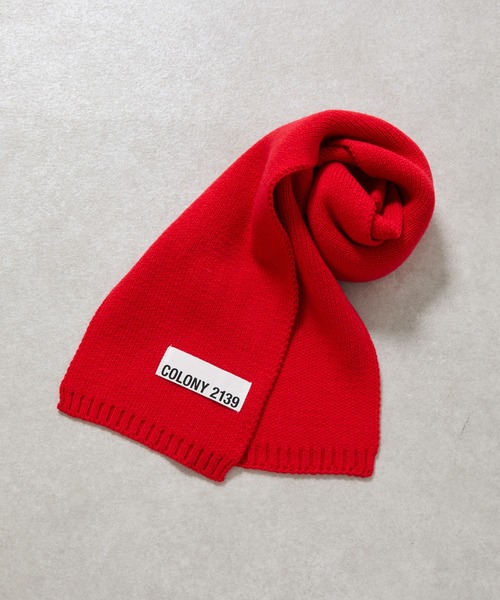 COLONY 2139(コロニートゥーワンスリーナイン)の「ニットマフラー(マフラー・レディース・グレー/ブラック/レッド/ブルー・FREE)」の9枚目の写真