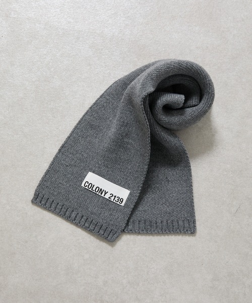 COLONY 2139(コロニートゥーワンスリーナイン)の「ニットマフラー(マフラー・レディース・グレー/ブラック/レッド/ブルー・FREE)」の7枚目の写真