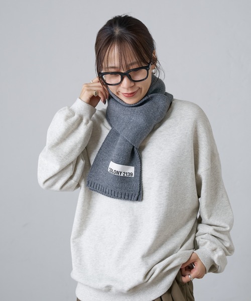 COLONY 2139(コロニートゥーワンスリーナイン)の「ニットマフラー(マフラー・レディース・グレー/ブラック/レッド/ブルー・FREE)」の20枚目の写真