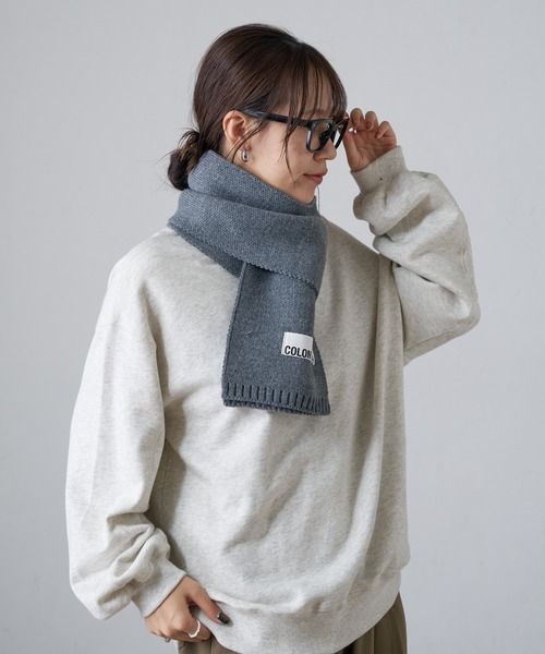 COLONY 2139(コロニートゥーワンスリーナイン)の「ニットマフラー(マフラー・レディース・グレー/ブラック/レッド/ブルー・FREE)」の21枚目の写真