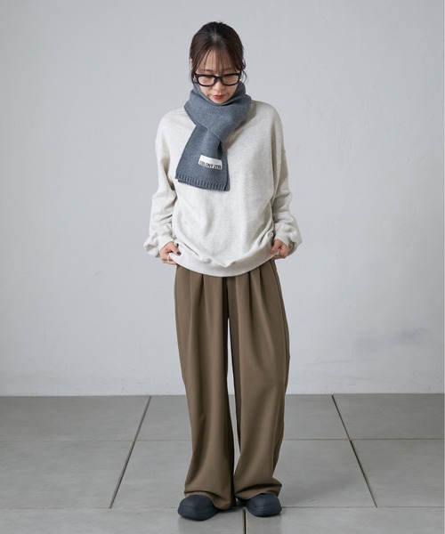 COLONY 2139(コロニートゥーワンスリーナイン)の「ニットマフラー(マフラー・レディース・グレー/ブラック/レッド/ブルー・FREE)」の22枚目の写真