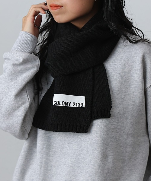 COLONY 2139(コロニートゥーワンスリーナイン)の「ニットマフラー(マフラー・レディース・グレー/ブラック/レッド/ブルー・FREE)」の13枚目の写真