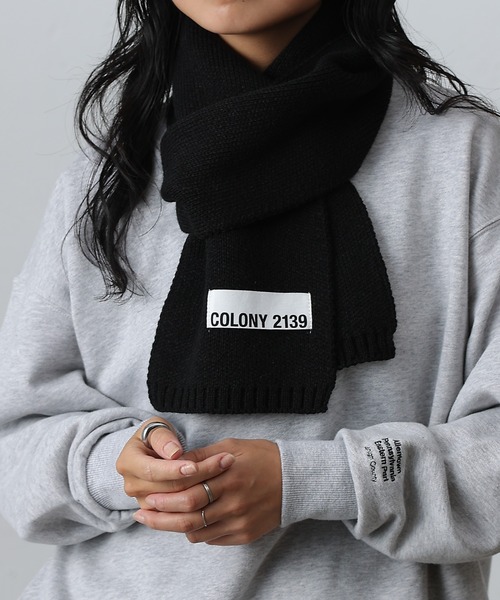 COLONY 2139(コロニートゥーワンスリーナイン)の「ニットマフラー(マフラー・レディース・グレー/ブラック/レッド/ブルー・FREE)」の15枚目の写真