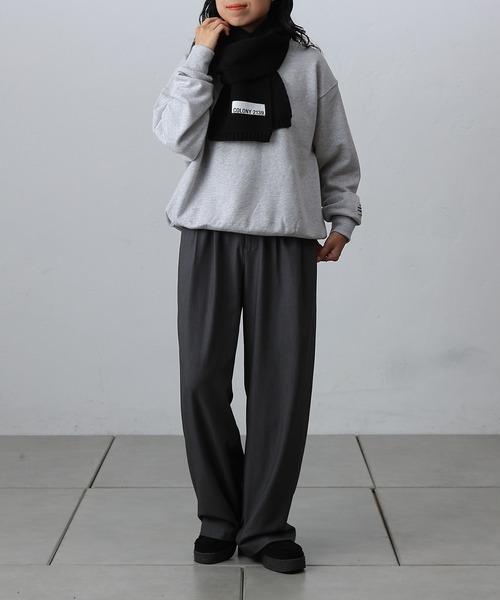 COLONY 2139(コロニートゥーワンスリーナイン)の「ニットマフラー(マフラー・レディース・グレー/ブラック/レッド/ブルー・FREE)」の17枚目の写真