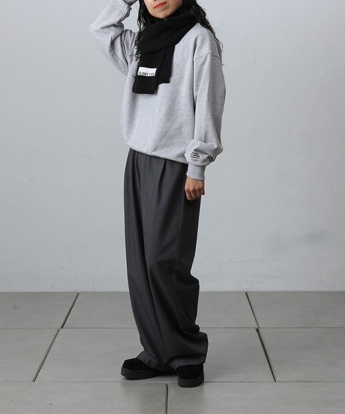 COLONY 2139(コロニートゥーワンスリーナイン)の「ニットマフラー(マフラー・レディース・グレー/ブラック/レッド/ブルー・FREE)」の19枚目の写真