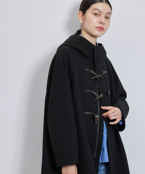 ROPE' PICNIC(ロペピクニック)の「ジャージメルトンオーバーダッフルコート(ダッフルコート・レディース・ブラック/ブラウン系その他・38)」の8枚目の写真