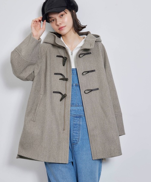 ROPE' PICNIC(ロペピクニック)の「ジャージメルトンオーバーダッフルコート(ダッフルコート・レディース・ブラック/ブラウン系その他・38)」の21枚目の写真