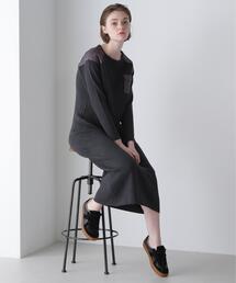MILITARY RIB KNIT ONEPIECE/ミリタリーリブニットワンピース