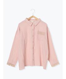 Et grenier by Samansa Mos2（エグルニエバイサマンサモスモス）の「ストライプとレースのパジャマシャツ（ルームウェア/パジャマ）」