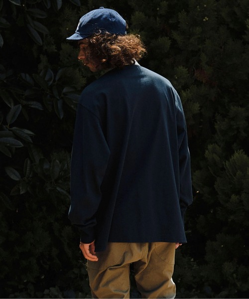 go slow caravan(ゴースローキャラバン)の「超ヘビーUSA/C タックラガーシャツ(ポロシャツ・メンズ・ネイビー/ホワイト・MEDIUM/LARGE/X-LARGE)」の11枚目の写真