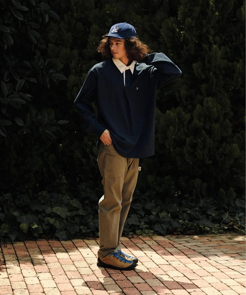 go slow caravan(ゴースローキャラバン)の「超ヘビーUSA/C タックラガーシャツ(ポロシャツ・メンズ・ネイビー/ホワイト・MEDIUM/LARGE/X-LARGE)」の12枚目の写真