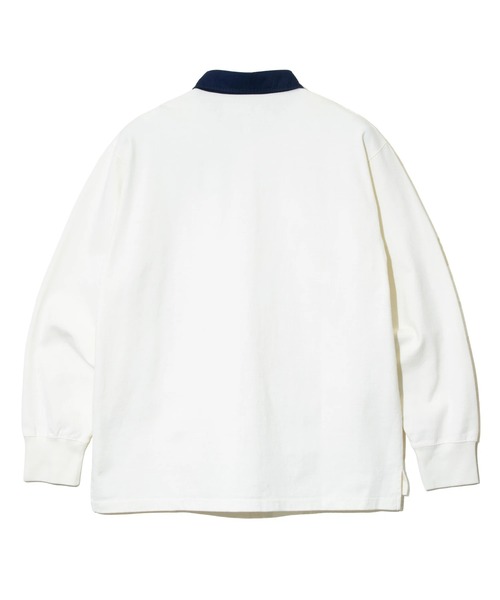 go slow caravan(ゴースローキャラバン)の「超ヘビーUSA/C タックラガーシャツ(ポロシャツ・メンズ・ネイビー/ホワイト・MEDIUM/LARGE/X-LARGE)」の15枚目の写真