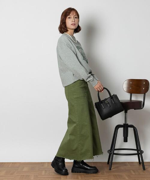SOMETHING（サムシング）の「SOMETHING(サムシング)【レディース】ベーカースカート（スカート・レディース・グリーン・S/M/XS）」の16枚目の写真