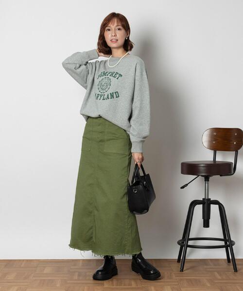 SOMETHING（サムシング）の「SOMETHING(サムシング)【レディース】ベーカースカート（スカート・レディース・グリーン・S/M/XS）」の17枚目の写真