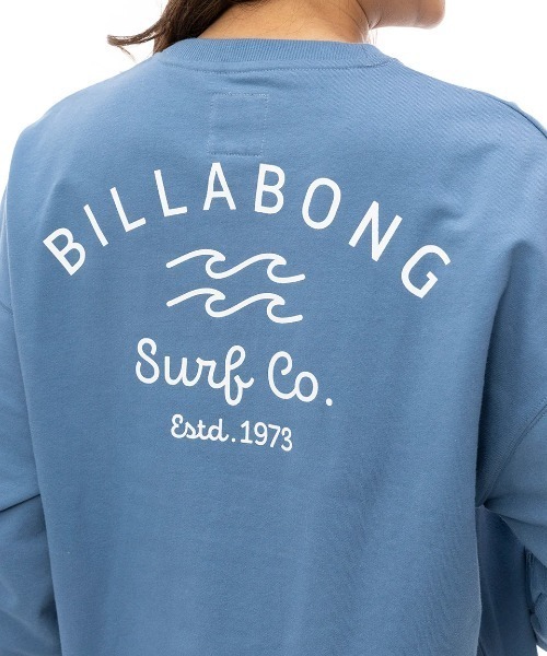BILLABONG(ビラボン)の「BILLABONG レディース SOFT CLEAN ARCH LOGO トレーナー 【2024年秋冬モデル】/ビラボンロゴバックプリントクルーネックトレーナー(スウェット・レディース・アイボリー/ブラック系その他/イエロー系その他/ブルー系その他・MEDIUM/LARGE)」の10枚目の写真