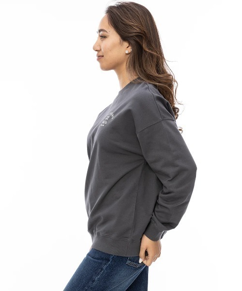 BILLABONG(ビラボン)の「BILLABONG レディース SOFT CLEAN ARCH LOGO トレーナー 【2024年秋冬モデル】/ビラボンロゴバックプリントクルーネックトレーナー(スウェット・レディース・アイボリー/ブラック系その他/イエロー系その他/ブルー系その他・MEDIUM/LARGE)」の14枚目の写真