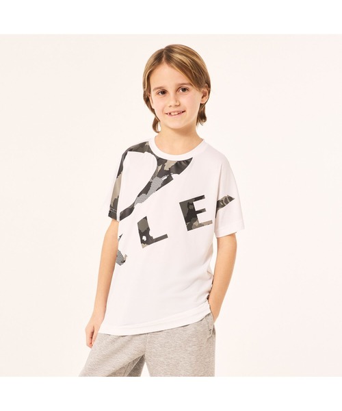 OAKLEY(オークリー)の「オークリー EN TECH COLD SS TEE CAMO YTR 7.0/Tシャツ/ UPF50+ /接触冷感/リフレクター/ キッズ/OAKLEY(Tシャツ/カットソー・キッズ・ネイビー/ホワイト/ブラック・S/L/M/XS)」の2枚目の写真
