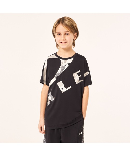 OAKLEY(オークリー)の「オークリー EN TECH COLD SS TEE CAMO YTR 7.0/Tシャツ/ UPF50+ /接触冷感/リフレクター/ キッズ/OAKLEY(Tシャツ/カットソー・キッズ・ネイビー/ホワイト/ブラック・S/L/M/XS)」の1枚目の写真