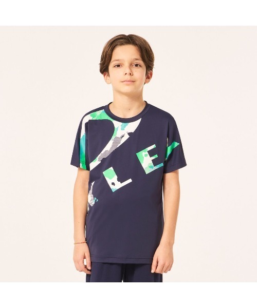 OAKLEY(オークリー)の「オークリー EN TECH COLD SS TEE CAMO YTR 7.0/Tシャツ/ UPF50+ /接触冷感/リフレクター/ キッズ/OAKLEY(Tシャツ/カットソー・キッズ・ネイビー/ホワイト/ブラック・S/L/M/XS)」の12枚目の写真