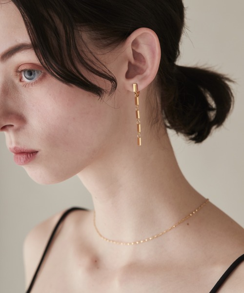 ciite' surgical stainless(シーテサージカルステンレス)の「【 金属アレルギー対応 】 モチーフロングイヤリング サージカルステンレス (両耳用)(イヤリング・レディース・シルバー/ゴールド・FREE)」の8枚目の写真