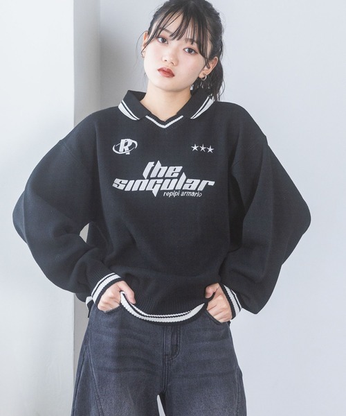 セール】【洗えるニット】GAMEニットプルオーバー（ニット/セーター